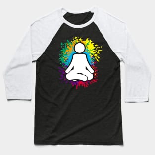 Yoga Meditation Baseball T-Shirt